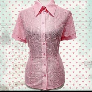 NEW- Tatyana Dolly Pink Blouse Top